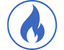 Icône de chauffage : symbole d'une flamme